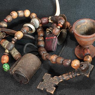 Coptic, wooden prayer necklace 02.04.1353