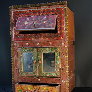 Painted small cupboard Sind 16.01.1565