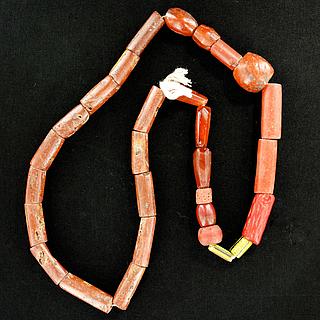 Original African necklace with mixed beads 05.04.952