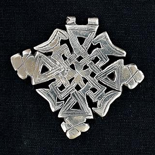 Orthodox silver cross, Ethiopia 02.06.1436