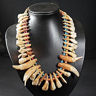Necklace with water-buffalo teeth 04.05.1973