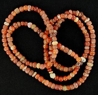 Necklace of antique African carnelian beads 05.04.947