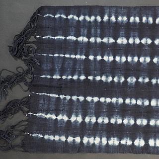 Dark blue indigo hand woven wrap 10.02.1809