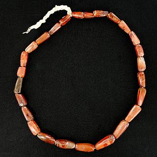 Necklace with 26 ancient African carnelian beads 05.04.945