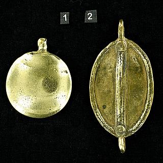 Two brass plates from West Africa 13.02.1392