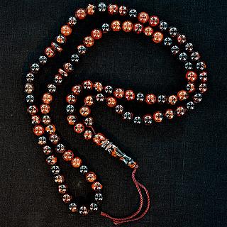 Two deep brown islamic prayer rosary 05.16.1464