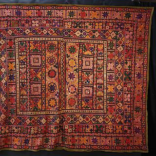 Large embroidery, mirror work from Afghanistan 11.03.1199