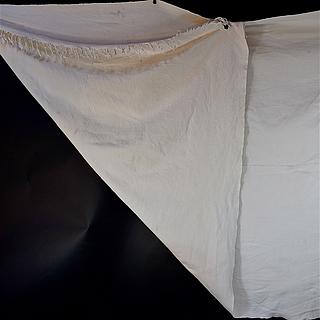 White large strip woven tablecloth 10.01.2099