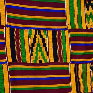 Old and fine Kente from Ghana 10.07.1143