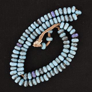 Authentic Tibetan Blue Clay Bead Necklace  Handmade Ethnic Jewelry from  Nepal – Cultural Elements