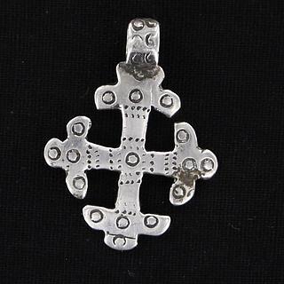 Small Ethiopian silver cross pendant 02.06.481