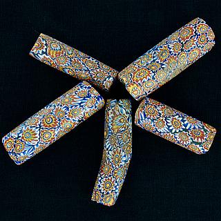 Five   antique millefiori beads 05.01.1482