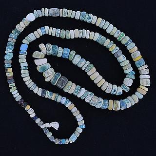 Strand of Multicolour Ancient Excavated Small Nila Beads 05.09.080