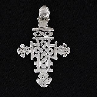 Ethiopian coptic cross pendant 02.06.460