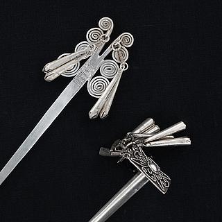 Two H'mong silver hairpins 04.05.1965