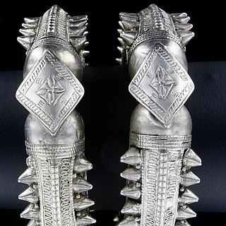 Pair of Silver upper arm Bracelet Yemen and Nubia 02.01.325