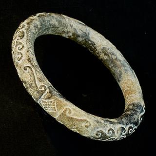 Decorated stone bracelet West Africa 01.08.1196