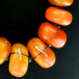 Large old amber (copal) necklace 05.05.354
