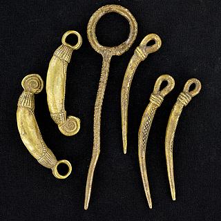 Set of 6 neck ornaments from Northern Cameroon 01.06.1015