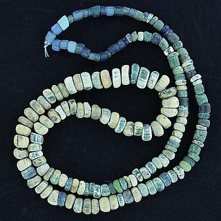 Strand of Multicolour Ancient Excavated Small Djenne Nila Beads 05.09.081