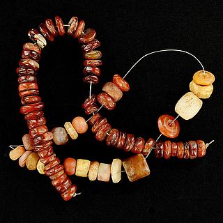 Two string of carnelian beads 05.04.958