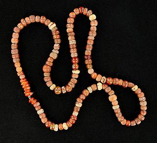 West African carnelian beads necklace 05.04.948