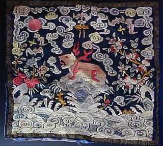 Antique Tibetan silk embroidery 18.05.555
