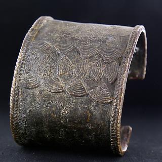 Rare ancient bronze cuff Bukina Faso, Ivory Coast 01.01.778