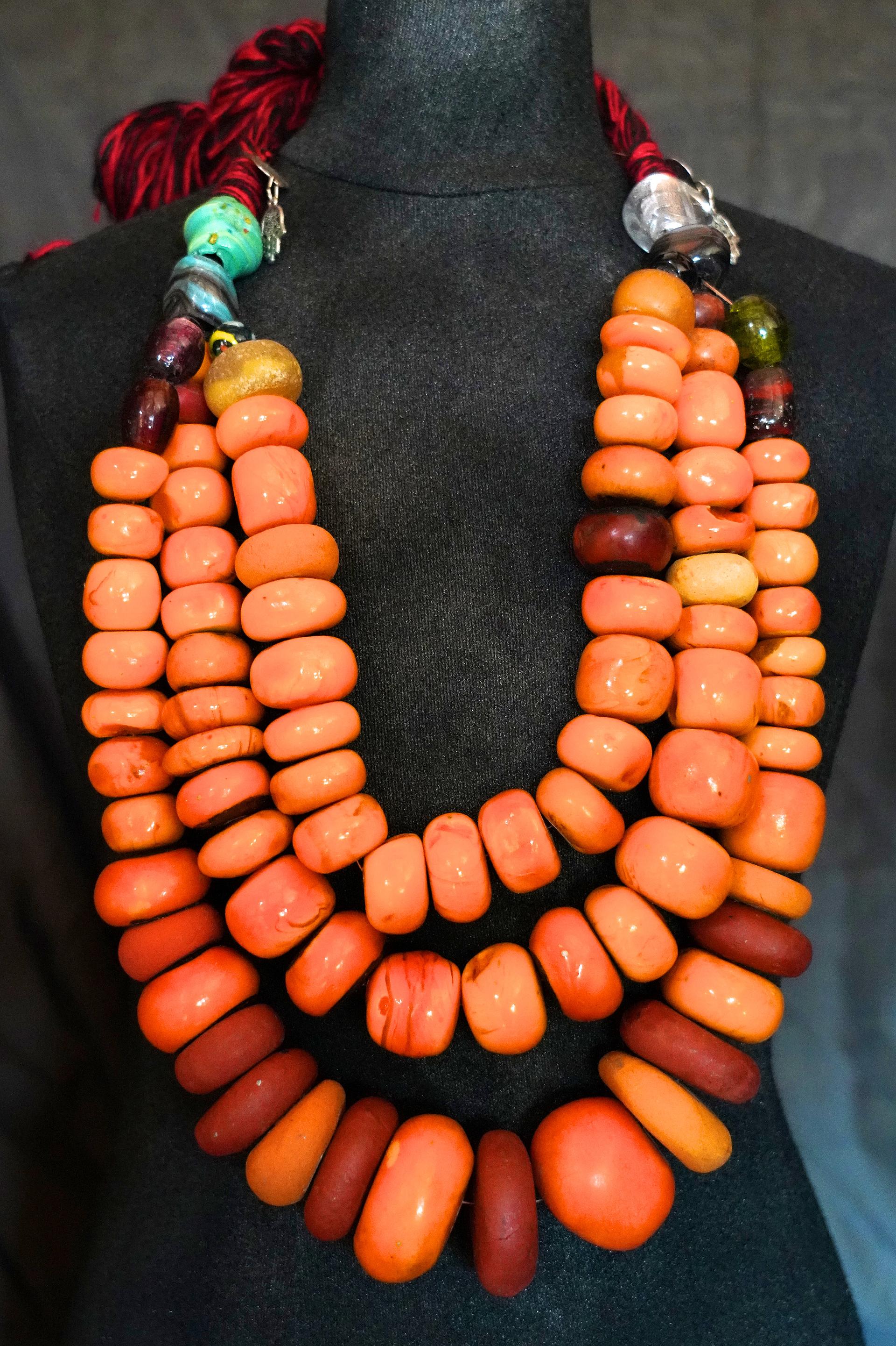 TBW-204-DK 50 African Copal Amber Beads.15mm  Resin Faux Amber Beads