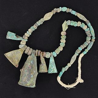 Ancient brass necklace mali 05.09.1105