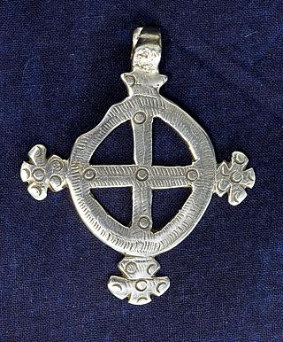 Ethiopian silver cross, Axum design 02.06.065