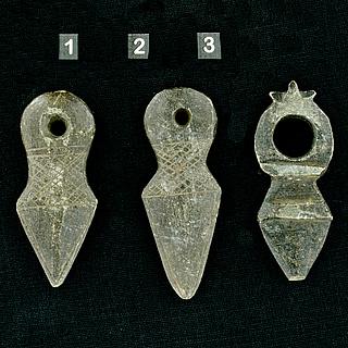 Set of 3 Tuareg  Stone Amulet Pendant 01.09.1397