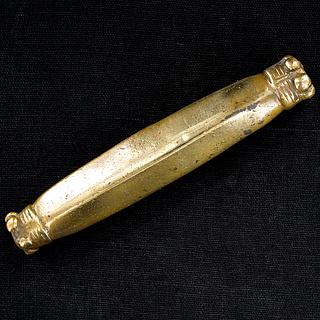 Oblong brass bead, Senoufo ?  13.02.1362