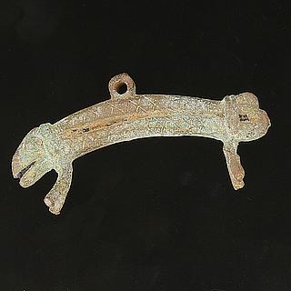Senufo bronze chameleon pendant 13.01.866