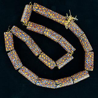 Necklace with 19 ancient millefiori beads 05.01.1492