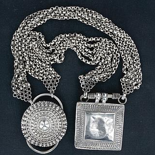 Large silver necklace - "Jantar" 03.01.1330