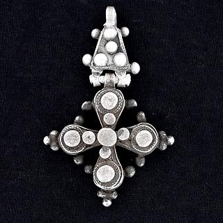 Hinged coptic silver cross from Ethiopia 02.06.466