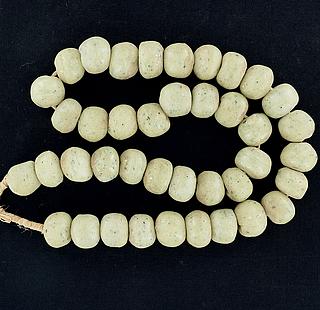 Ghanaian modern necklaces with Krobo glass powder beads 05.11.974