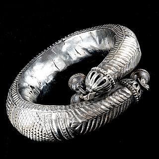 Indian silver bracelet or anklet 04.04.1886